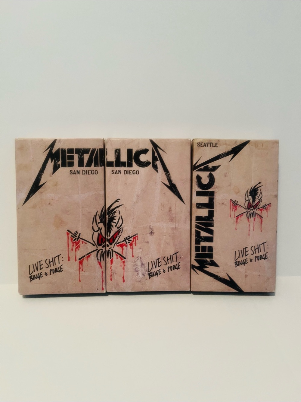 Metallica VHS Live Shit Box Set - Featuring Concert Footage From Seattle